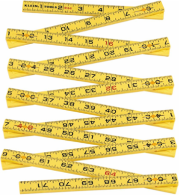 Fiberglass Folding Rule 6 Foot, Inside Reading, Graduated to 1/16 Inch