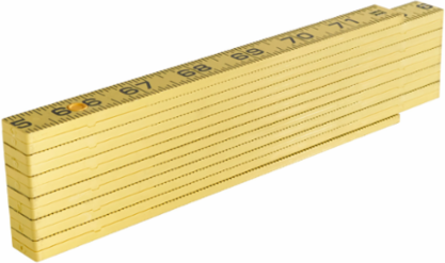 Fiberglass Folding Rule 6 Foot, Inside Reading, Graduated to 1/16 Inch