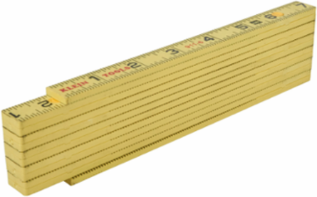Fiberglass Folding Rule 6 Foot, Graduated 1/16 Inch, Nylon Reinforced