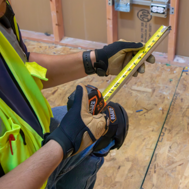 25-Foot Tape Measure with Steel Blade, 13-Foot Standout, Nylon Coated