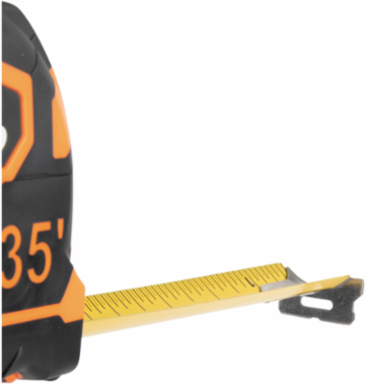 Tape Measure, 35-Foot Single-Hook