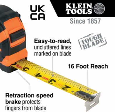 Tape Measure, 35-Foot Single-Hook