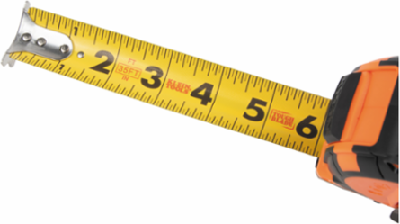 Tape Measure, 35-Foot Single-Hook