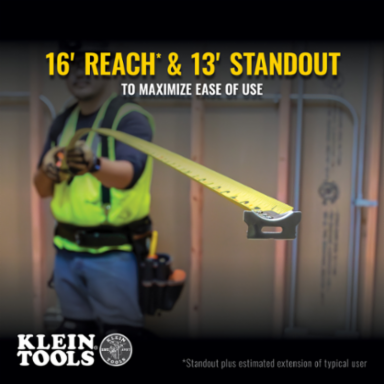 Tape Measure, 16-Foot Single-Hook