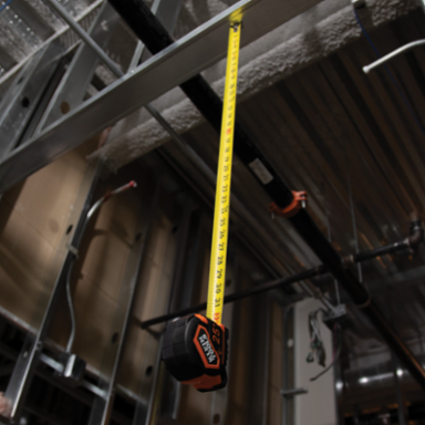 25-Foot Magnetic Tape Measure, 13-Foot Standout, Durable Nylon Coating