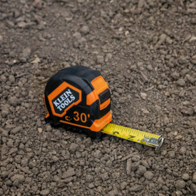 30-Foot Magnetic Double-Hook Tape Measure with 13-Foot Standout, Nylon Coated