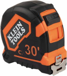 30-Foot Magnetic Double-Hook Tape Measure with 13-Foot Standout, Nylon Coated