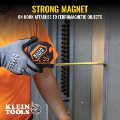 Tape Measure, 35-Foot Magnetic Double-Hook