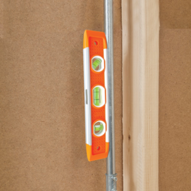 9 Inch Torpedo Level with 3 Vials, Magnetic Base and High-Visibility Body