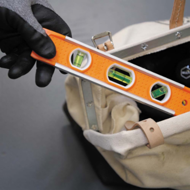 9 Inch Torpedo Level with 3 Vials, Magnetic Base and High-Visibility Body