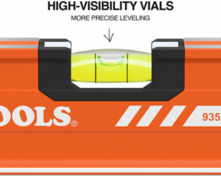 Magnetic Box Beam Level, 3 Vial, 48-Inch