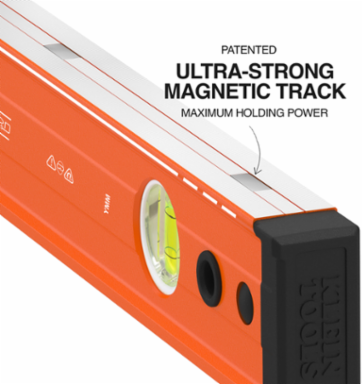 Magnetic Box Beam Level, 3 Vial, 48-Inch