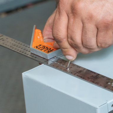 Electrician's Combination Square 12 Inch with Magnetic Adjustments & Stainless Steel Ruler