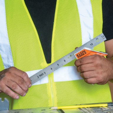 Electrician's Combination Square 12 Inch with Magnetic Adjustments & Stainless Steel Ruler