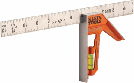 Electrician's Combination Square 12 Inch with Magnetic Adjustments & Stainless Steel Ruler