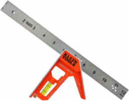Electrician's Combination Square 12 Inch with Magnetic Adjustments & Stainless Steel Ruler