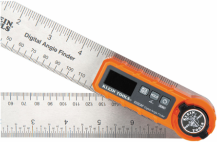 Digital Angle Finder, Stainless Steel, 8.5 Inch Length, +/- 0.2° Accuracy