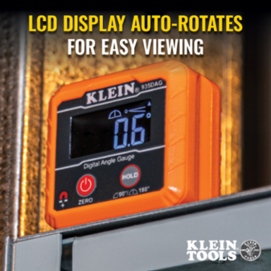 Digital Angle Gauge & Level, 0 to 180-Degree Range, Magnetic Base, IP42