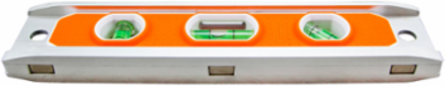 Aluminum 9 Inch Torpedo Level with Rare Earth Magnet and 3 Vials
