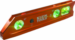 Lighted 9 Inch Billet Level with Rare-Earth Magnet and High-Visibility Vials