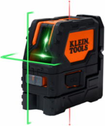 Rechargeable Green Cross-Line Laser Level, 165-Foot Range, IP54 Rated