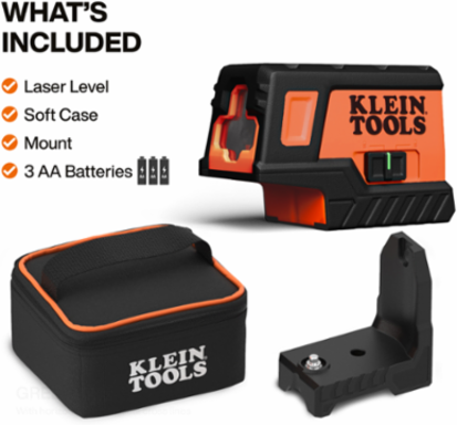 Compact Green Cross-Line Laser Level with Plumb Spot