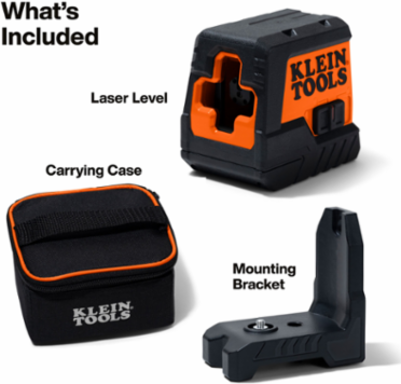 Mini Self-Leveling Red Laser Level, 35 Foot Range, IP54 Water Resistant