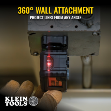 Red Pocket Laser Level, 30' Range, 1 Beam, 3-Axis Lighted Vials, Magnetic Mount