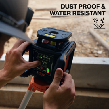 Green Rotary Laser Level, Self-Leveling with Plumb Spot and Tripod