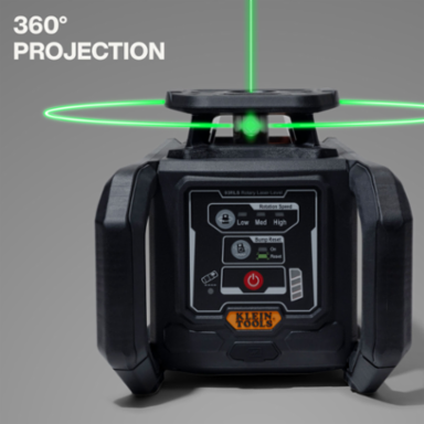 Green Rotary Laser Level, Self-Leveling with Plumb Spot and Tripod