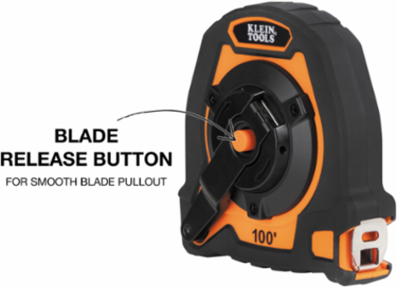 Closed Reel Long Tape Measure, 100-Foot
