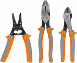 1000V Insulated Tool Kit, 3-Piece with Pliers and Wire Stripper, 10.25 Inch Length
