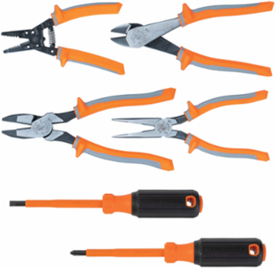 1000V Insulated Tool Set, 6-Piece with Induction Hardened Steel Tools