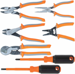 1000V Insulated Tool Set, 7-Piece with Long-Nose Pliers and Induction Hardened Steel