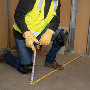 16-Foot Compact Tape Measure with 13-Foot Reach, Double-Sided Scale, Nylon Coating