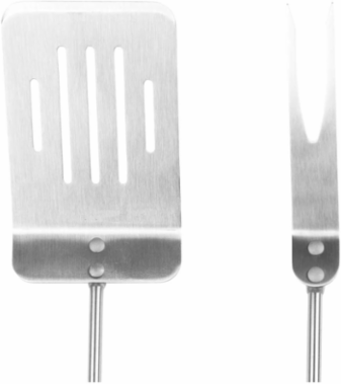 2-Piece BBQ Tool Set, 17 Inch Stainless Steel with Cushion-Grip Handles