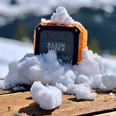 Wireless Jobsite Speaker, 10-Hour Battery Life, IP45 Water/Dust Resistant