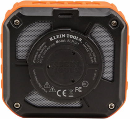 Wireless Jobsite Speaker, 10-Hour Battery Life, IP45 Water/Dust Resistant