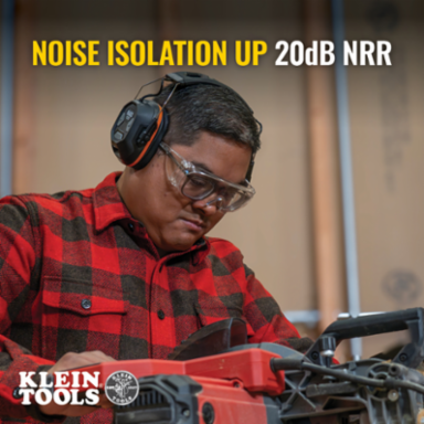 Bluetooth Earmuffs, 70-Hour Battery Life, IP54, 40 mm Audio Drivers, 20 dB NRR