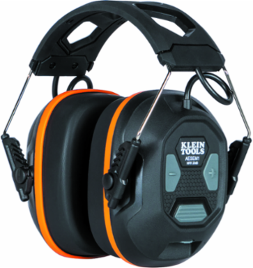 Bluetooth Earmuffs, 70-Hour Battery Life, IP54, 40 mm Audio Drivers, 20 dB NRR
