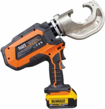 Battery-Operated 12 Ton Crimper Kit, 20V, 22.63 Inch Length, Includes 2 Batteries