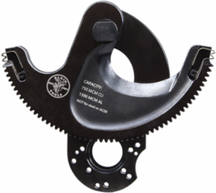 Replacement Blades for Closed-Jaw Cable Cutter, Cuts 750 MCM Copper, 1500 MCM Aluminum
