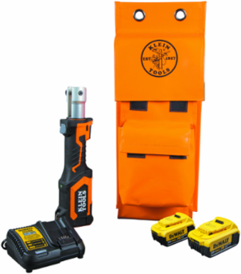 Battery-Operated Cable Cutter/Crimper, 20V, 4 Ah, 7 Ton Hydraulic Force