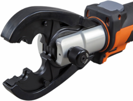 Battery-Operated Crimper with 4 Ah Batteries, Crimps 600 MCM Copper, 350 MCM Aluminum