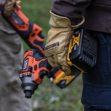Battery-Operated Compact Impact Driver 1/4 Inch Hex Drive 210 ft-lbs Torque