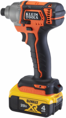 Battery-Operated Compact Impact Driver 1/4 Inch Hex Drive 210 ft-lbs Torque