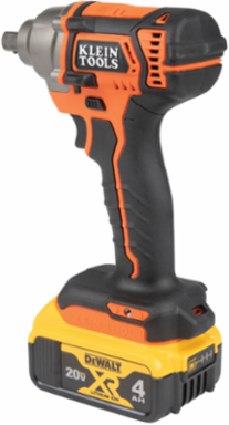 Battery-Operated Compact Impact Wrench 1/2 Inch Detent Pin 210 ft-lb Torque
