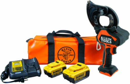 Battery-Operated EHS Closed-Jaw Cutter, 4 Ah, Cuts 750 MCM Copper, 1500 MCM Aluminum