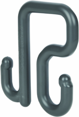 3-Inch Utility Bucket S-Hook, Nylon, 40 lb Capacity