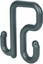 3-Inch Utility Bucket S-Hook, Nylon, 40 lb Capacity